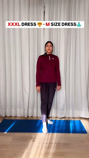 1.3M views · 11K reactions | XXXL DRESS - M SIZE DRESS. #fullbodyworkout #workout #bellyfatworkout | Neha Fun and Fitness | Facebook