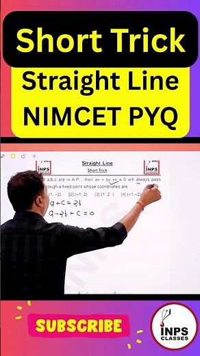 Short Trick on Straight Line (Concurrent lines) | NIMCET PYQ Solution by Nitin Sir