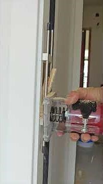 It's really efficient to open the latch hole this way!