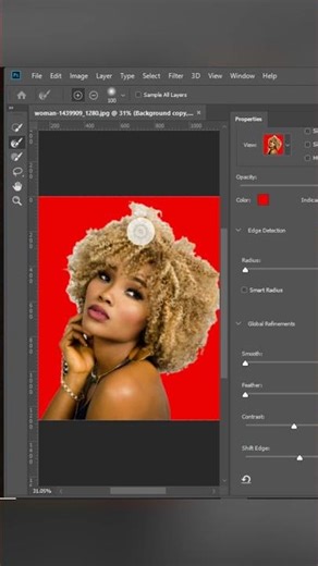 Hair Selection in PS #photoshoptutorial