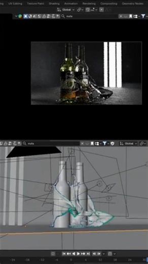 Lighting product using emission shader in cycles