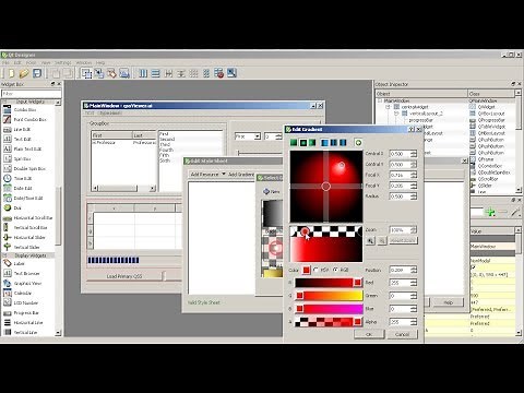 Gradient Visualization in Qt Designer