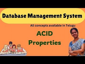 ACID properties in Dbms|| Dbms in telugu