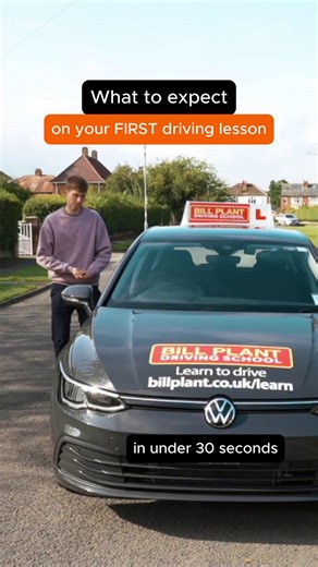What to Expect During Your First Hour of Driving Lessons - in less than 30 seconds! #DrivingLesson #FirstDrivingLesson #LearnToDrive #DrivingTips #NewDriver | Bill Plant Driving School