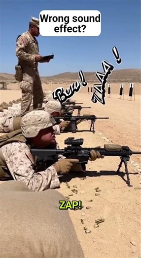 Drill Sergeant's hilarious 'sound effects' on the range! 😂