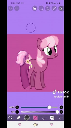 Cheerilee! I decided to make her cutie mark the one you often see on early merch of her (which is different than her real one for some reason. Also I thought she looked adorable with short hair! #fyp #mlp #fanart