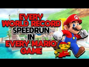 Every World Record Speedrun in Every Mario Game (Any%)
