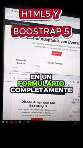 Create a Website with HTML and Bootstrap 5: Step-by-Step Tutorial #viral #viralshorts