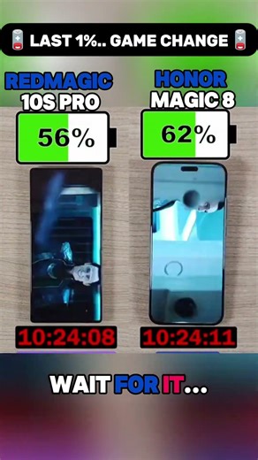 🪫😳 RED MAGIC 10S PRO vs HONOR MAGIC 8 PRO BATTERY TEST!! 😳🪫