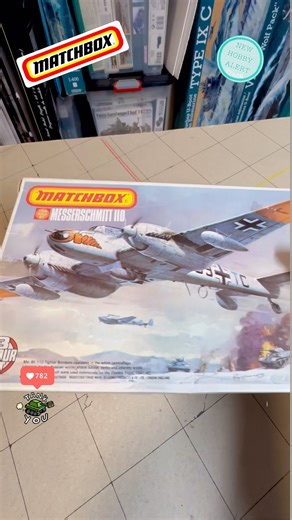 New vintage unboxing! 1/72 Messerschmitt Bf-110 #matchbox #modelkit #scalemodel #aviation #ww2