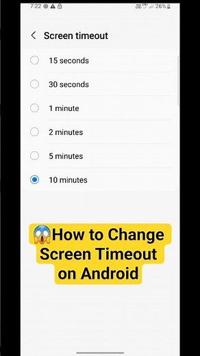 😱How to Change Screen Timeout on Android📱#ScreenTimeout #BatterySaving #AndroidTips