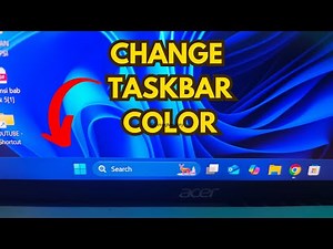 How to Change Taskbar Color on Windows 11 or 10 PC / Laptop