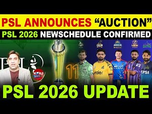 Auction Announced for New PSL Teams | PSL 2026 Schedule Officially Confirmed