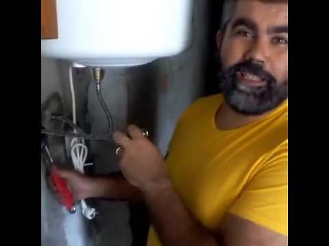 Instalação de um Termo-acumulador ou cilindro de agua quente
