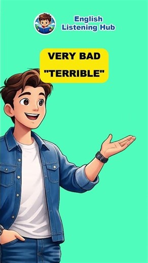 Awful vs Very Bad: Which Sounds Better #englishvocab #learnenglish