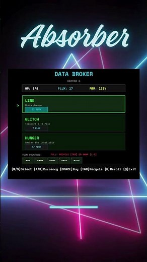 Absorber 0 9 12 Gameplay Raw II #IndieGame #Roguelike