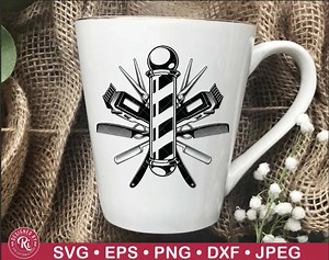 Barber Shop Logo Svg, Barber Pole, Hair Stylist, Hair Hustler, Hairstylist, Hair Salon, Hair Dresser, Logo, Decor, Clipart, Png, Barber Gift - Etsy Canada