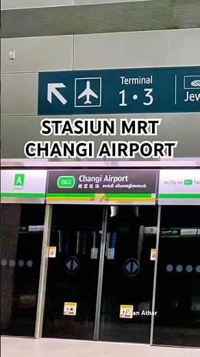 Step by Step to Changi Airport MRT from Terminal 1 (Via Link Bridge)