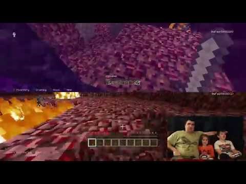 Kid Temper Tantrum Enters the NETHER in Survival- Minecraft