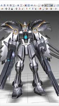 Custom Gundam Wing ZERO Design and Gameplay - Mecha in Deep Exploration 3D Modeling Timelapse