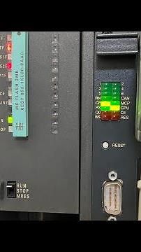 Siemens S7 400 CPU Memory reset procedure for Bus Config fault #vision #automation #engineeringlife