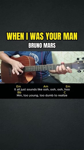 When I Was Your Man - Bruno Mars | Easy Guitar Tutorial