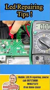 1+ led tv Repair tips | led tv repairing course | led tv panel repair | raj technical #shortvideo