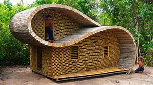 49 Days Building a Private Millionaire Two-Story Bamboo Villa