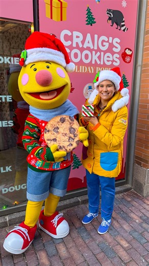 What’s your favorite Christmas cookie? 😋🍪 We got to try the holiday cookies from @craigscookies in between appearances at the Distillery Winter Village this season! Milk and cookies, milk and cookies, leave them by the Christmas tree! 🎄 #milkandcookies #craigscookies #distillerywintervillage #supersimplechristmas | Super Simple