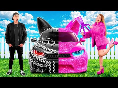 Pink Car vs Black Car Challenge | Funny Moments by PaRaRa Challenge