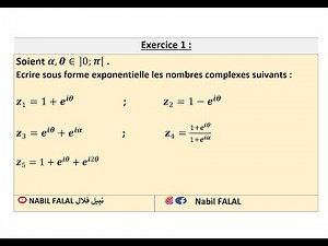 Algèbre 1: Exercice 1 sur les nombres complexes