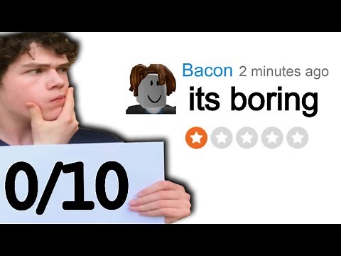 Rating Weird Roblox reviews!