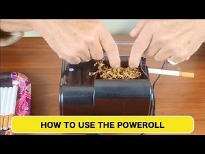 How to Use The PoweRoll (Electric Cigarette Rolling Machine)