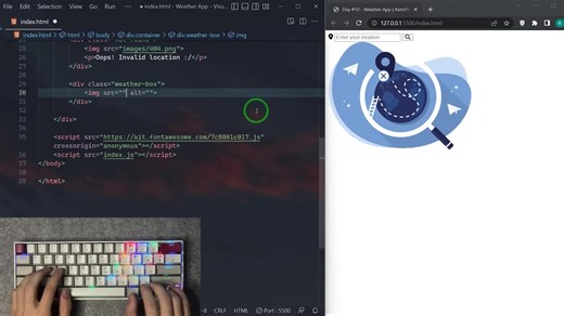 从零开始！用JS打造天气APP，API接口这么用！ | ASMR Programming - Weather App With Javascript - No