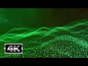 Abstract Green Waves Screensaver - 1 Hour Relaxing Cinematic Background Video 4K | Footage