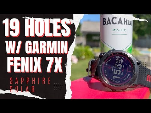 GARMIN FENIX 7x Sapphire Solar| 18 holes GOLF TRACKING