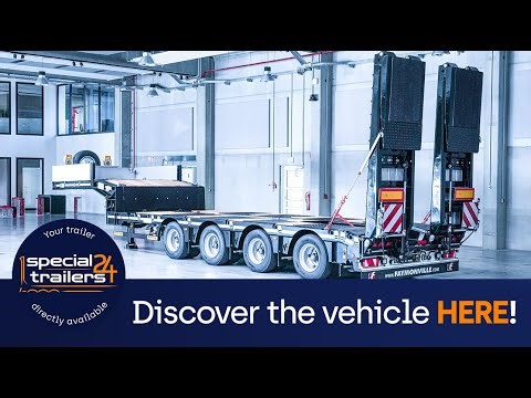 Faymonville - MultiMAX extendable semi-trailer w/ 4 axles & double hydraulic ramps