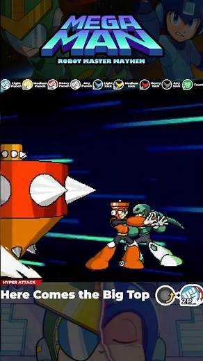 Top Man Super Moves - Mega Man: Robot Master Mayhem (RMM)