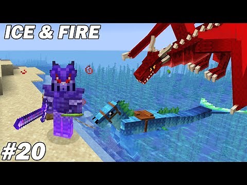 Je capture un Hippocampus pour aller sous l'eau ! ICE&FIRE Minecraft ep20