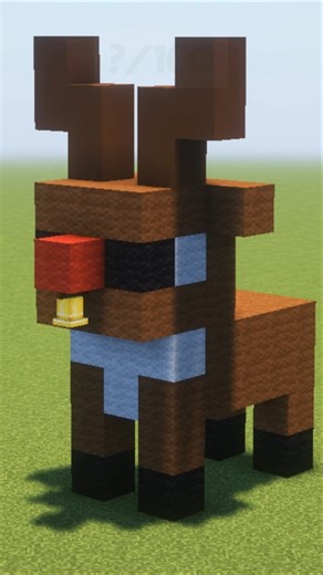 RUDOLPH BUILD FOR YOUR MINECRAFT WORLD | #minecraft #subscribe #viral #shorts | Weizy