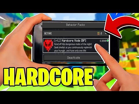 Minecraft Bedrock Edition - How to get Hardcore Mode on MCPE 1.18 (Xbox, PS4, WIN10, Switch, PS5)