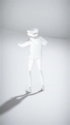 Stylized Character in White Jacket with Unique Mask