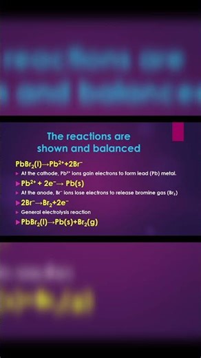 22-Electrolysis of PbBr2 #AP CHEMISTRY #IB CHEMISTRY #GENERAL CHEMISTRY #CHEMISTRY PROBLEM SOLVING