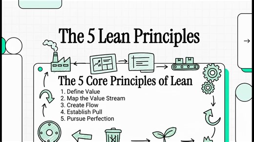 Lean Foundations & Philosophy - 5 The 5 Lean Principles (Value, Value Stream, Flow, Pull, Perfection