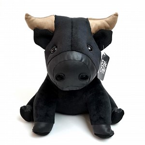 Handmade Plush Bull: Soft Stuffed Farm Animal Decor (10.6 In) - Etsy