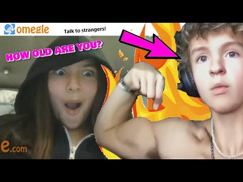 BABY FACE FLEXING ON OMEGLE! (Face Filter Prank Reactions)
