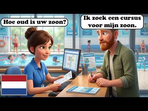Speak Dutch: 10 Daily Dialogues at the Water Park & Pool (A1-A2)