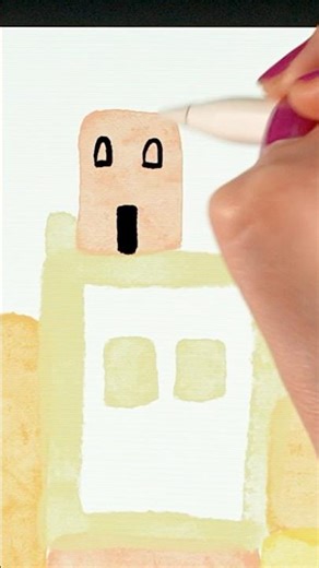 Watercolor Houses in Procreate #learntodraw #procreatetutorial