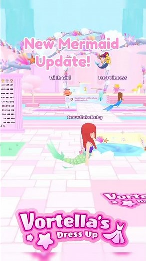 New Mermaid Update in Vortella’s Dress Up!! 🧜‍♀️💕 #pokigames #vortellasdressup #vdu #mermaid