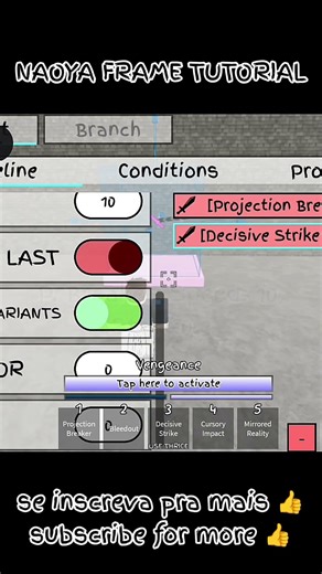 JJS NAOYA FRAME/MIRROR TUTORIAL SKILL BUILDER #jjs #roblox #tutorial